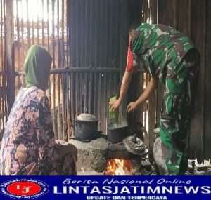 Masuk Dapur Warga, Masakan Babinsa Kodim 0802/Ponorogo Enak