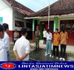 Babinsa Jatisarono Berikan Edukasi Terkait Bullying  Kepada Pelajar SMK Taman Siswo Nanggulan