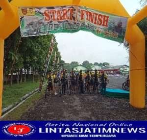 Dandim Ngawi Bersama Bupati Gowes Bareng di HUT Yon Armed 12/K