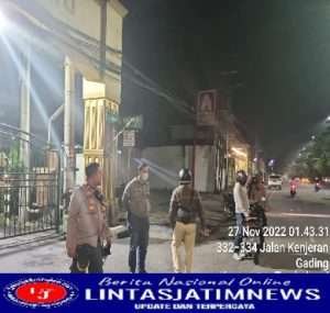 Polsek Tambaksari Terus Patroli Malam, Antisipasi Balap Liar Juga Mencegah C3