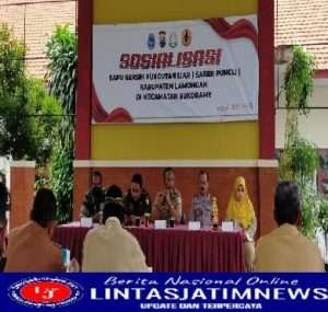 Kapolsek Sukorame Hadiri Sosialisasi Pencegahan Korupsi Dengan Team Saber Pungli Kabupaten Lamongan