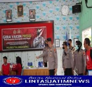 Gerai Vaksin Presisi Polres Tulungagung Gelar Vaksinasi di Sekolah