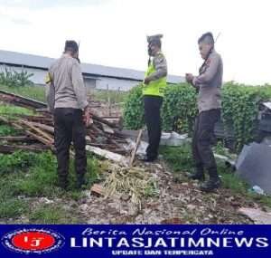 Polsek Tambaksari Bersama Tiga Pilar Lakukan Patroli Rutin Antisipasi Perjudian Burung Merpati