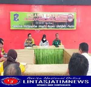 Kapolsek Tambaksari Kompol Ari Bayuaji Adakan Rakornas Harkamtibmas Bersama Tiga Pilar