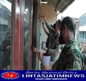 Salut, Sinergitas Polresta Malang Kota Bersama Kodim 0833 dan Relawan Bedah Rumah Disabilitas