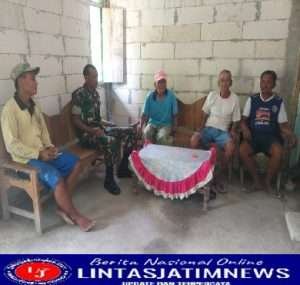 Pererat Silaturahmi Babinsa Posramil 0805/15 Pitu Laksanakan Komsos di Desa Binaan