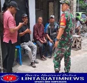 Tempat Nongkrong Tak Luput dari Komsonya Babinsa Kemlayan