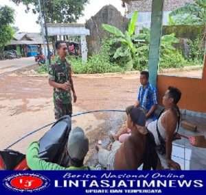 Babinsa Koramil Kendal Aktif Laksanakan Komsos Dengan Masyarakat