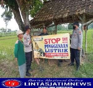 Kapolsek Solokuro Sosialisasi Larangan Penggunakan Aliran Listrik Sebagai Jebakan Tikus