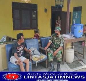 Babinsa Minta Warga Waspadai  Musim Penghujan Intensitas Tinggi