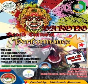 Barong Beach Cultural Performance Akan Hadir di Pembukaan Lounching Savanna Beach Pakem