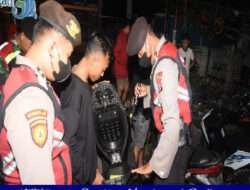 Patroli Gabungan Skala Besar, Polres Lamongan Berhasil Amankan 47 Motor dan 18 Liter Miras