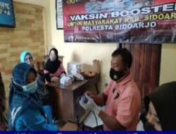 Polresta Sidoarjo Masifkan Vaksin Booster Jelang Libur Nataru