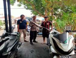 Jelang Nataru, Polsek Ujungpangkah Larang Pemakaian Knalpot Brong