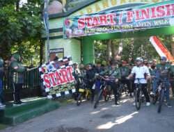Sehat Bersama Kodim 0802/Ponorogo: Fun Bike dan Fun Walk Peringati Hari Juang TNI AD dan HUT ke 74 Kodam V/Brawijaya