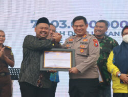 Kapolres Gresik Diganjar Penghargaan ikut Berkontribusi dalam Porprov Jatim 2022