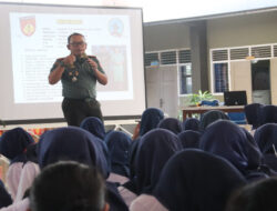 Siswa SMAN 1 Sleman Antusias Dapatkan Wasbang Dari Dandim 0732/Sleman