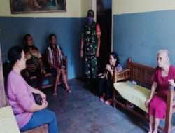 Jalin Silaturahmi Babinsa Jagalan Komsos di Yayasan Tunanetra