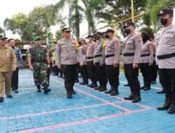 Dandim 0801/Pacitan Bersama Forkopimda Ikuti Apel Gelar Pasukan Persiapan Pengamanan Natura