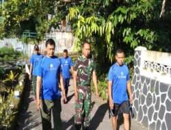 Setelah Apel Pagi Prajurit Maupun PNS Makodim 0732/Sleman Olahraga Bersama