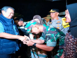 Tiba di Wisma Drupadi, SBY Disambut Dandim 0801/Pacitan Beserta Forkopimda Pacitan