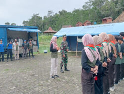 Babinsa Jatimulyo Dukung Giat Saka Bhakti Husada SMK Negeri 1 Girimulyo