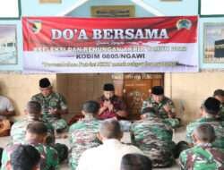 Jelang Pergantian Tahun, Kodim0805/Ngawi Gelar Do’a Bersama