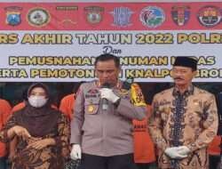 Polres Pamekasan Gelar Konferensi Pers, Ungkap Kasus Selama Tahun 2022
