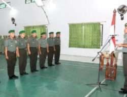 Pimpin Sertijab Danramil Dan Perwira Staf Disatuan Jajaranya, Ini Pesan Dandim 0812 Lamongan