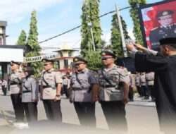 Kapolres Lamongan Pimpin Serah Terima Jabatan 5 Kapolsek, Salah Satunya Polwan. Begini Pesan Kapolres
