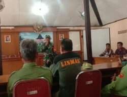 Guna Kesiapan Linmas Babinsa Banjaroyo Laksanakan Pembinaan