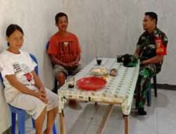 Manunggal Dengan Rakyat, Babinsa Koramil 0801/07 Ngadirojo Anjangsana Ke Rumah Warga
