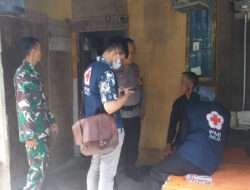 Babinsa Serengan Dampingi Petugas Kesehatan Susuri Kampung