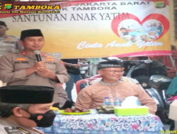 POLSEK Tambora melaksanakan santunan anak yatim