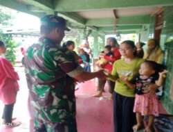 Wujudkan Balita sehat, Babinsa Terjun Bantu Posyandu