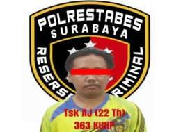 Panjat Pagar, Satu Maling di Keputih Surabaya Gondol Handphone Diamankan Polisi