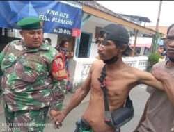 Meresahkan Warga, ODGJ Digelandang Babinsa Ke RSJ Menur
