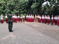 Babinsa Berikan Materi Wawasan Kebangsaan Kepada Siswa-Siswi Sekolah Dasar