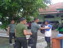 Tulus Ikhlas, Dandim 0735/Surakarta Berikan Bantuan Sembako Kepada Petugas Kebersihan Lingkungan
