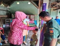 Dampingi Posyandu Balita di Wilayah Babinsa Laweyan Terjun Langsung ke Lapangan