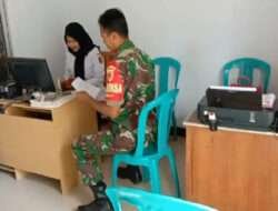 Sertu Martono Laksanakan Puldata Ter Di Kantor Desa Di Wilayah Binaannya