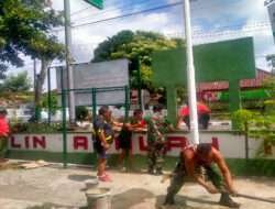 Koramil 05/Sleman Percantik Markas