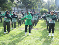 Gelar Senam Kesegaran Jasmani, Upaya Kodim 0802/Ponorogo Jaga Kesehatan dan Kebersamaan