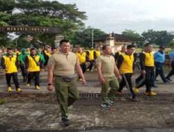 Dandim 0732/Sleman Ikuti Olah Raga Bersama TNI-Polri