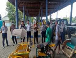 Sinergitas Polres Pasuruan Kota Bersama Dishub Sosialisaikan Larangan Bentor Beroperasi