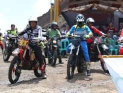 Ngetril Bareng, Dandim 0805/Ngawi Dan Jajarannya Bersama Komunitas Trail Kab. Ngawi Mengadakan Bakti Sosial dan Santunan Anak Yatim