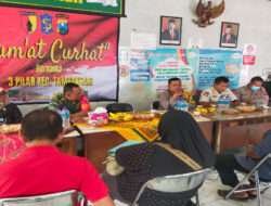 Kapolsek bersama Wakapolsek Tambaksari Surabaya mengadakan kegiatan “Jumat Curhat”