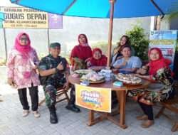 Babinsa Pantau Bazar Produk Kuliner UMKM diWilayah