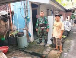 Danramil 03/Serengan & Babinsa Jayengan Cek Rencana Pembuatan Program Sumur Bor