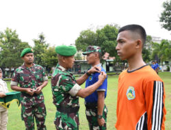 Kodim 0802/Ponorogo Gelar Latihan Dasar Kepemimpinan Siswa MTs Negeri 2 Ponorogo